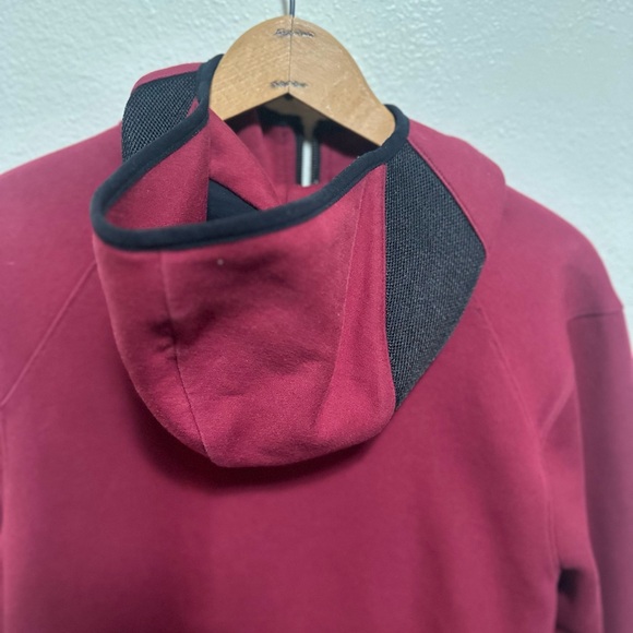 Nike Men's Burgundy Zip-Up Hoodie Dri-Fit Jacket sz L - Picture 5 of 6